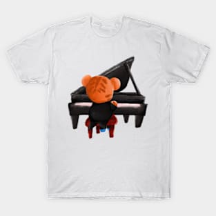 Onitsuka the tiger who play piano by jilooo T-Shirt